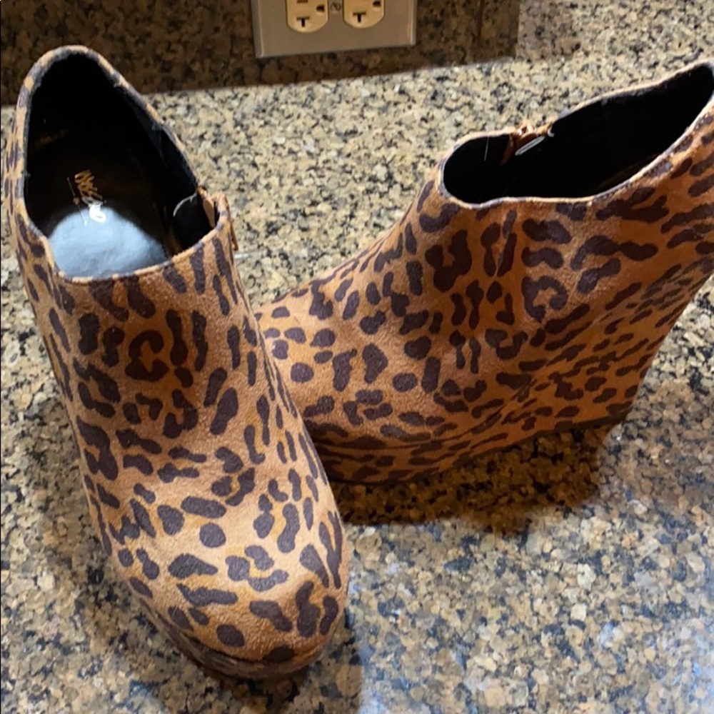 Leopard Wedges
